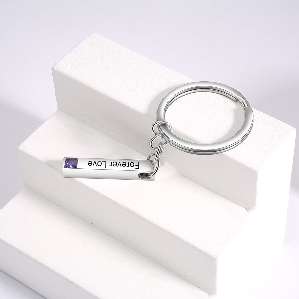 Personalized Bar Keychain For Couple-Florence Scovel