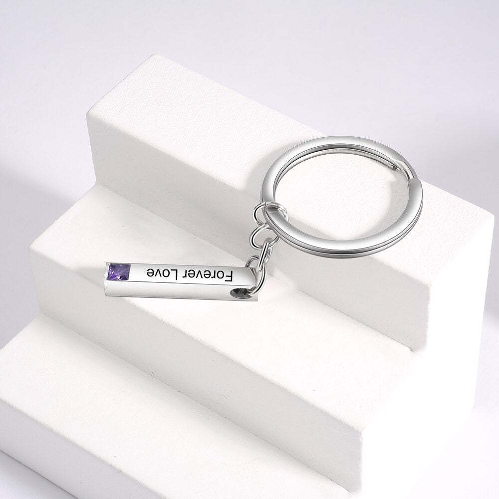 Personalized Bar Keychain For Couple-Florence Scovel