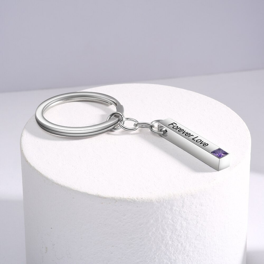 Personalized Bar Keychain For Couple-Florence Scovel