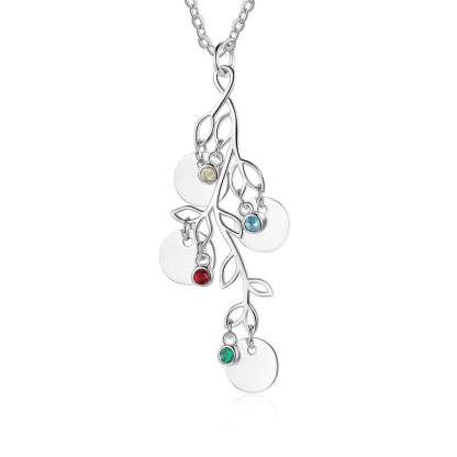 Round-Shaped Name Engraved Pendant-Florence Scovel
