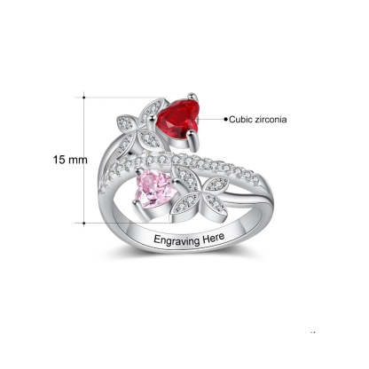 Personalized Butterfly Engraved Ring-Florence Scovel