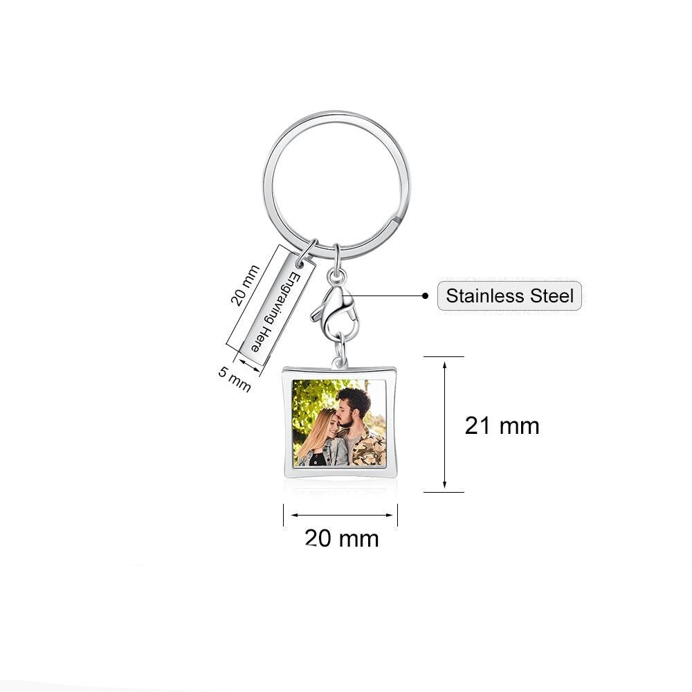 Personalized Photo, Calendar & Name keychain For Women-Florence Scovel