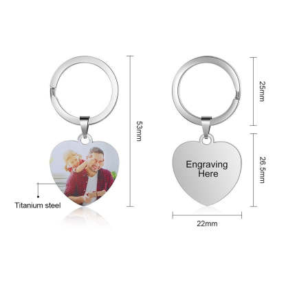 Personalized Custom Photo Keychain-Florence Scovel