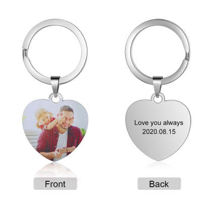 Personalized Custom Photo Keychain-Florence Scovel