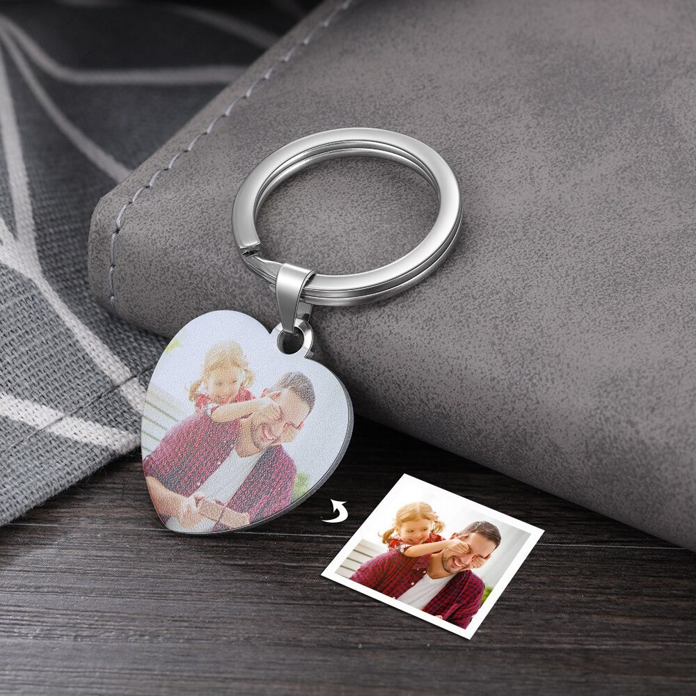 Personalized Custom Photo Keychain-Florence Scovel