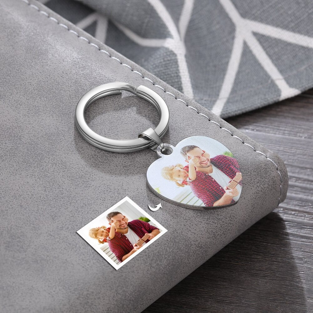 Personalized Custom Photo Keychain-Florence Scovel