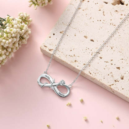Customized Infinity Love Chain Necklace-Florence Scovel