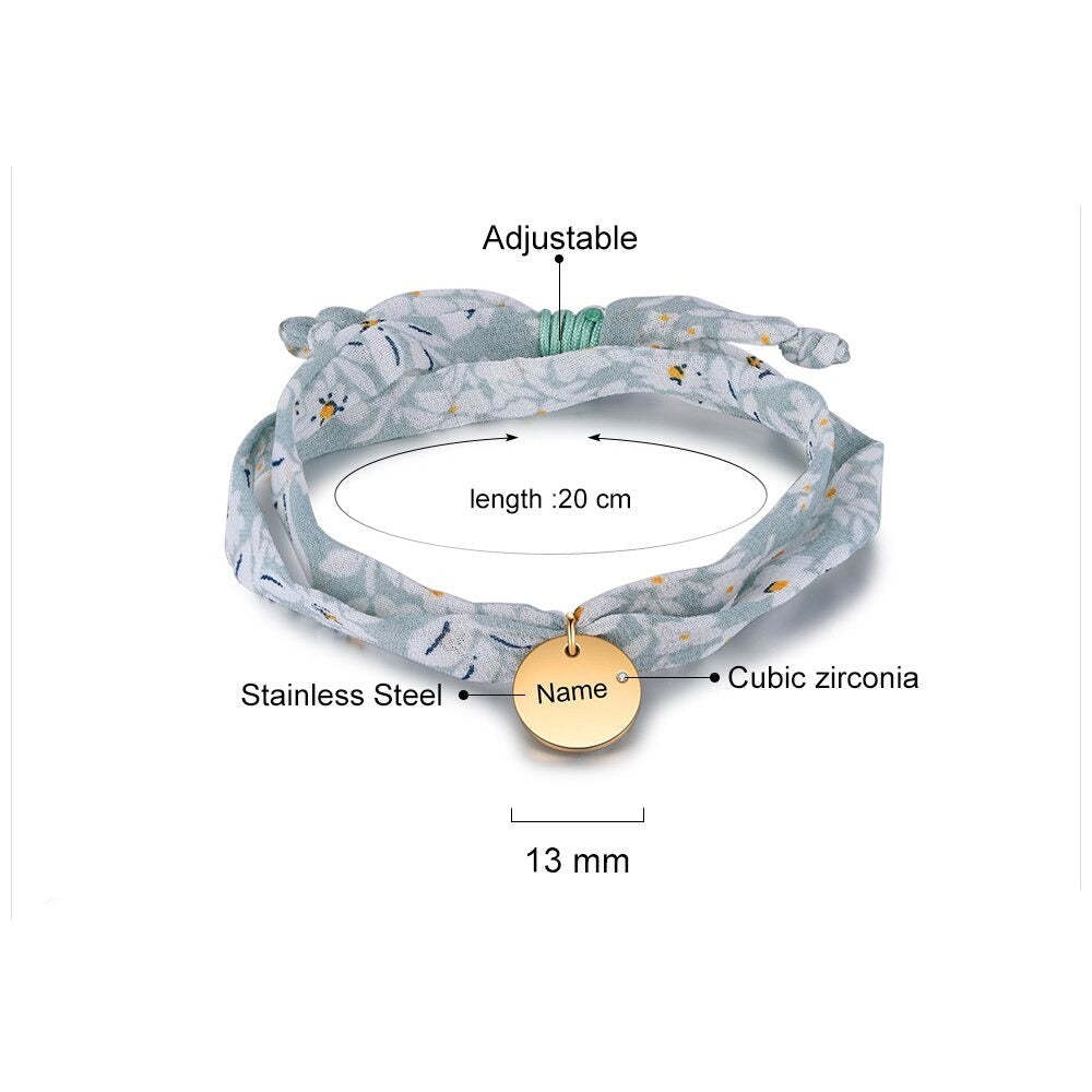Customized Name & Birthstone Adjustable Bracelets For Women-Florence Scovel