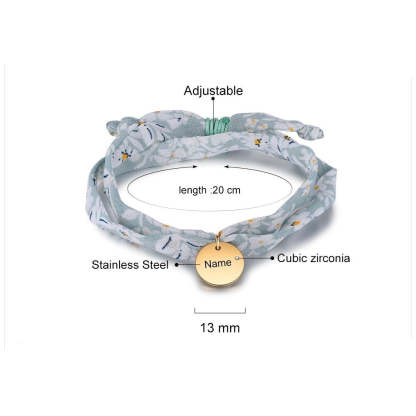 Customized Name & Birthstone Adjustable Bracelets For Women-Florence Scovel