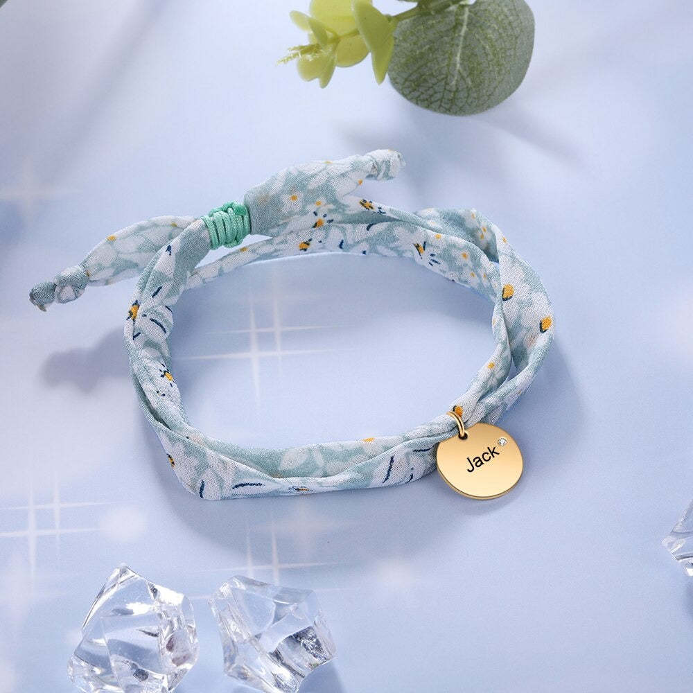 Customized Name & Birthstone Adjustable Bracelets For Women-Florence Scovel