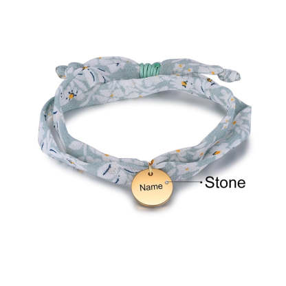 Customized Name & Birthstone Adjustable Bracelets For Women-Florence Scovel