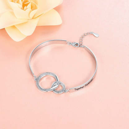 Personalized Engraved Name Circle Knot Bracelet-Florence Scovel