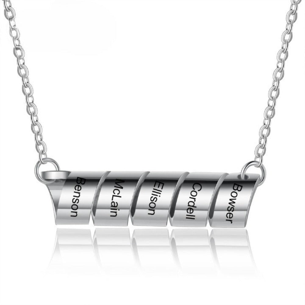 Personalized Engraving 5 Names Necklace For Men-Florence Scovel