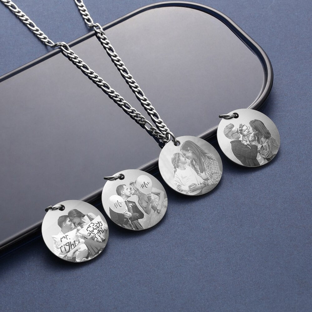 Personalized Engraving Name Birth Month Flower Necklace-Florence Scovel