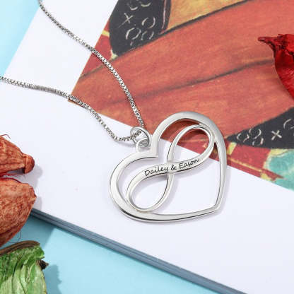 Personalized Infinity Heart Necklace-Florence Scovel