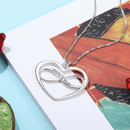 Personalized Infinity Heart Necklace-Florence Scovel