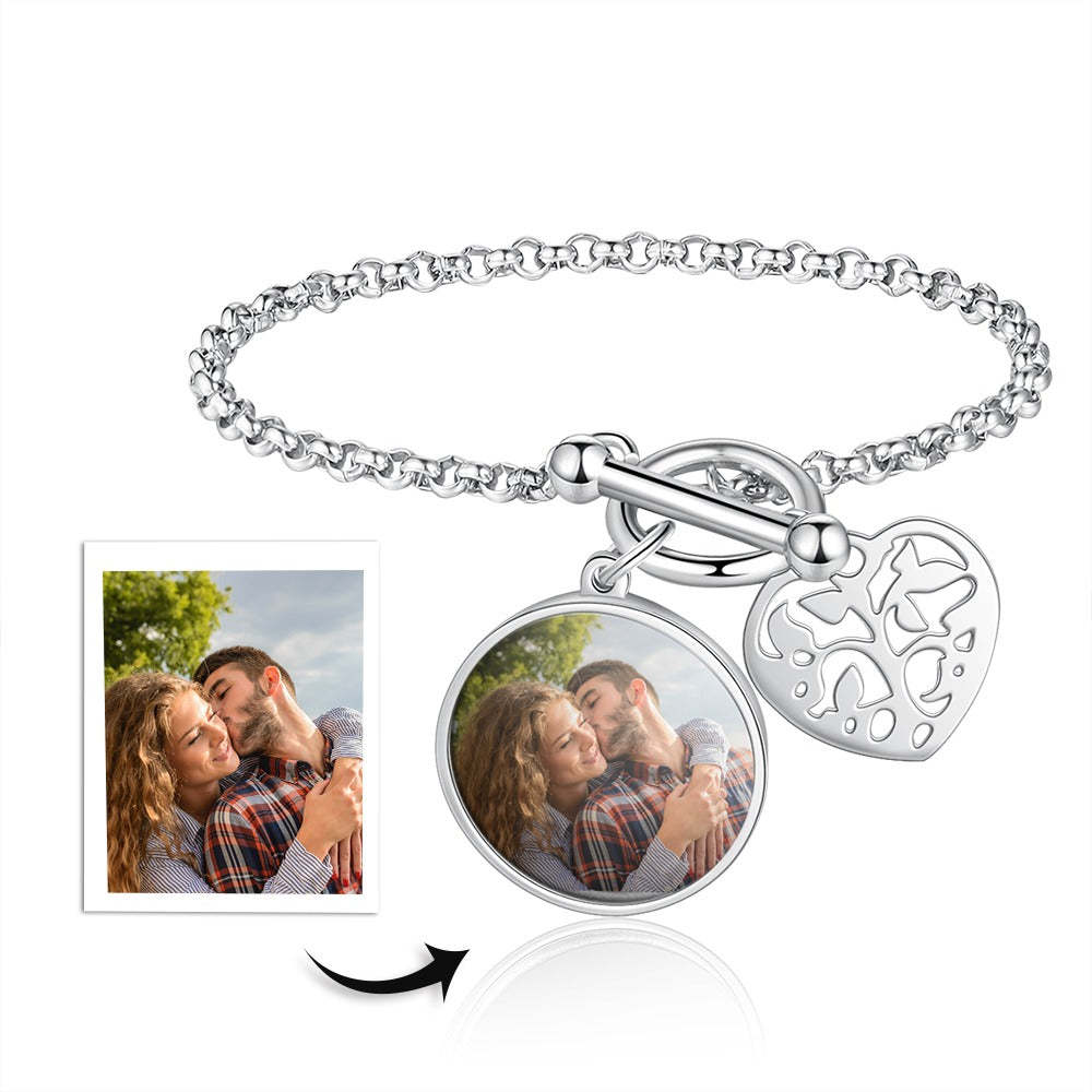 Personalized Photo Cordate Bracelet For Women-Florence Scovel