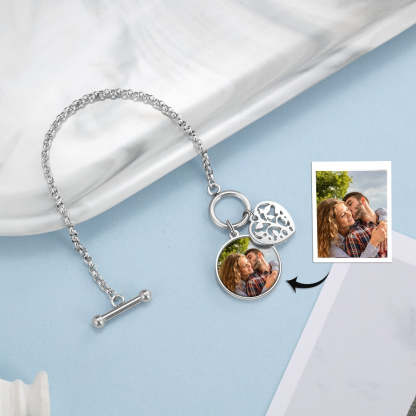 Personalized Photo Cordate Bracelet For Women-Florence Scovel