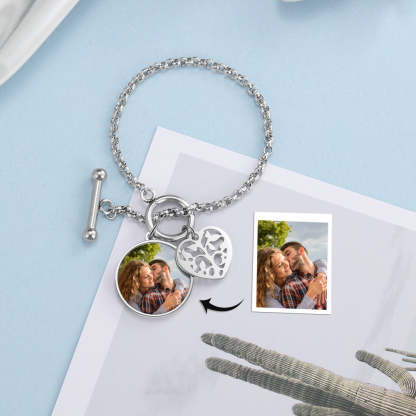 Personalized Photo Cordate Bracelet For Women-Florence Scovel