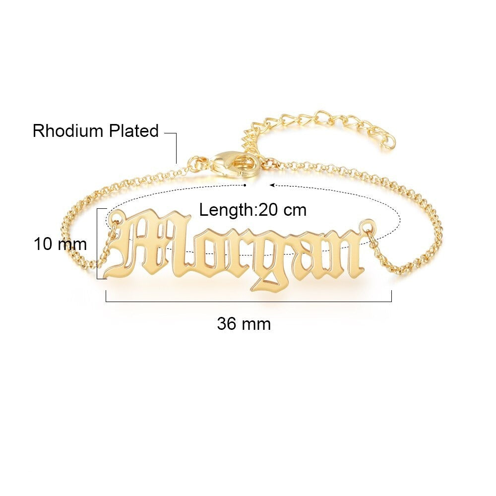 Personalized Women Anklets With Name Customized-Florence Scovel