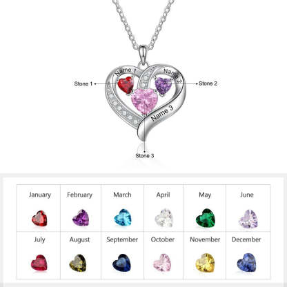 Personalized Name Engraved Heart Necklace-Florence Scovel
