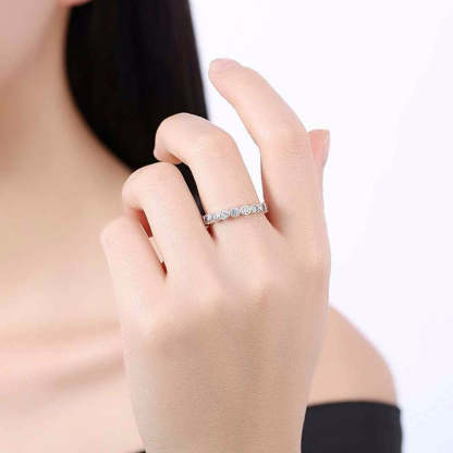 Multiple Zircon Paved Engagement Rings-Florence Scovel