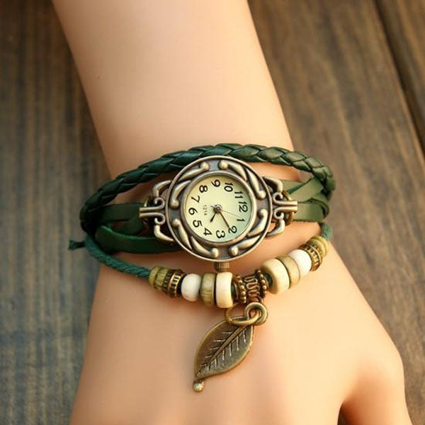 Leaf Vintage Wrap Watch-Florence Scovel