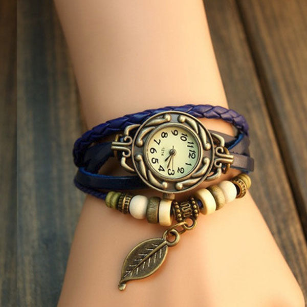Leaf Vintage Wrap Watch-Florence Scovel