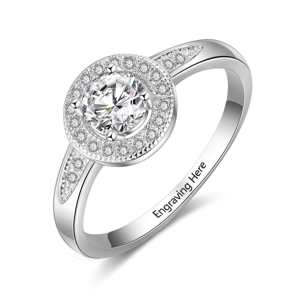 Sterling Silver Personalized Rings For Women-Florence Scovel