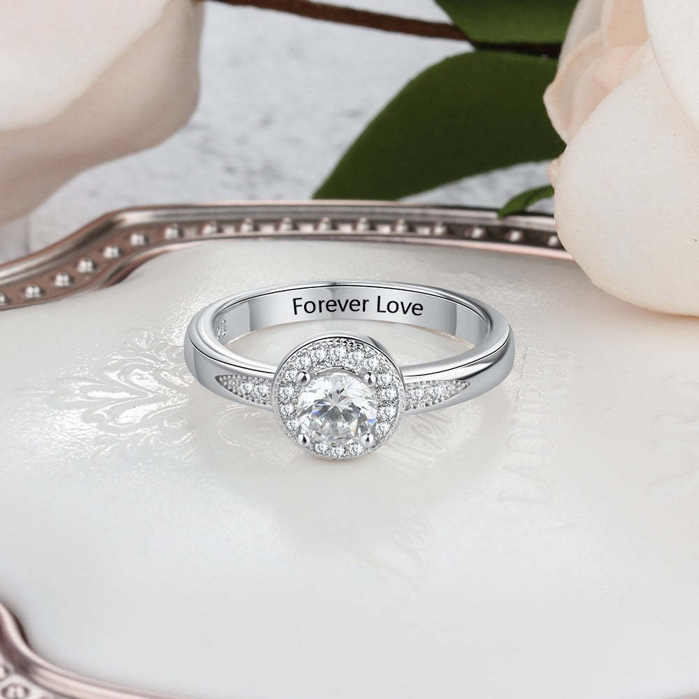 Sterling Silver Personalized Rings For Women-Florence Scovel