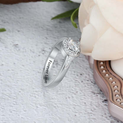 Sterling Silver Personalized Rings For Women-Florence Scovel
