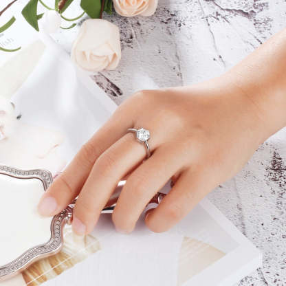 Sterling Silver Personalized Rings For Women-Florence Scovel