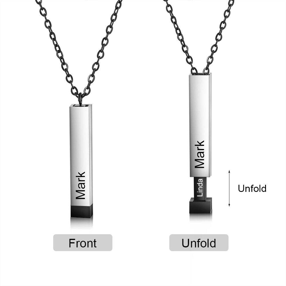 Personalized Engraved Couple Necklace-Florence Scovel