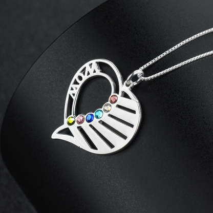 Personalized Birthstone Engrave Pendant-Florence Scovel