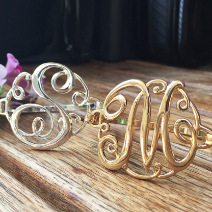Monogram Initial Script Bracelet c - Florence Scovel - 5