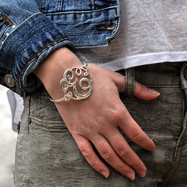 Monogram Initial Script Bracelet-Florence Scovel