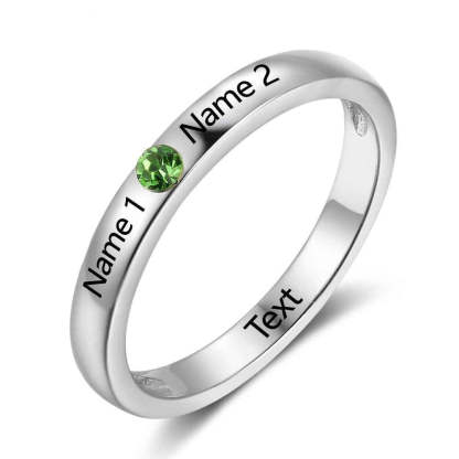 Sterling Silver Round Ring For Women-Florence Scovel
