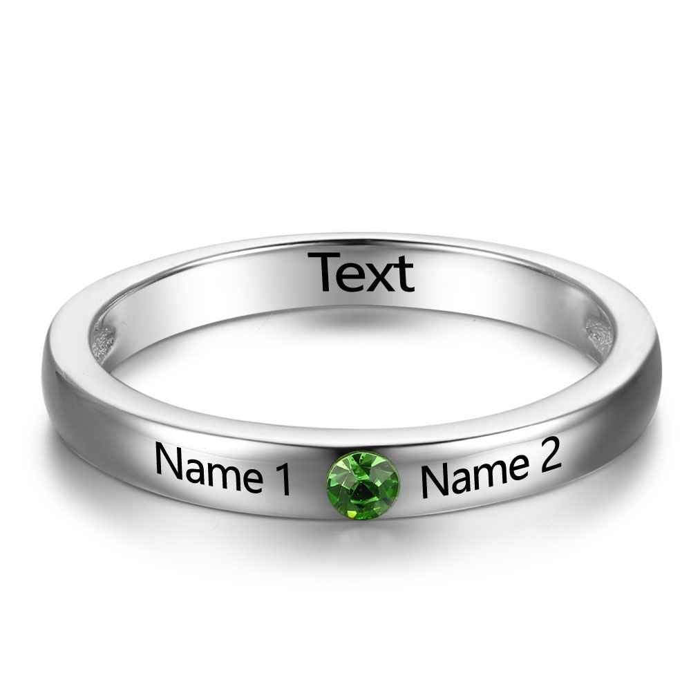 Sterling Silver Round Ring For Women-Florence Scovel