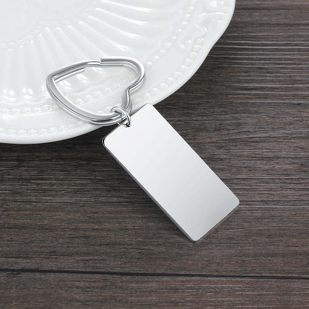 Custom Photo And Date Keychain-Florence Scovel