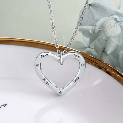 Personalized Engraved 4 Names Necklace-Florence Scovel