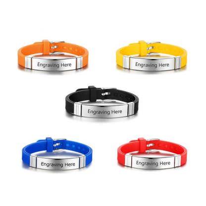 Personalized Engrave Name ID Bracelet for Men-Florence Scovel