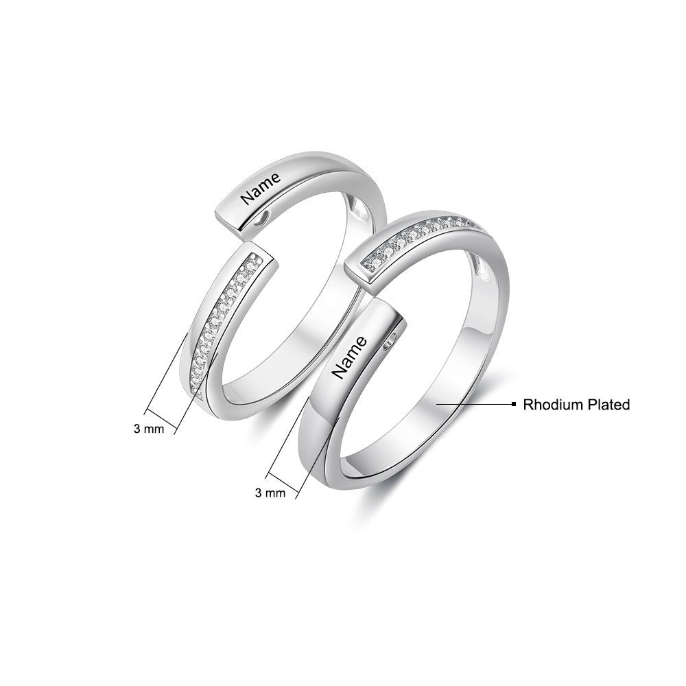 Personalized Adjustable Open Ring-Florence Scovel