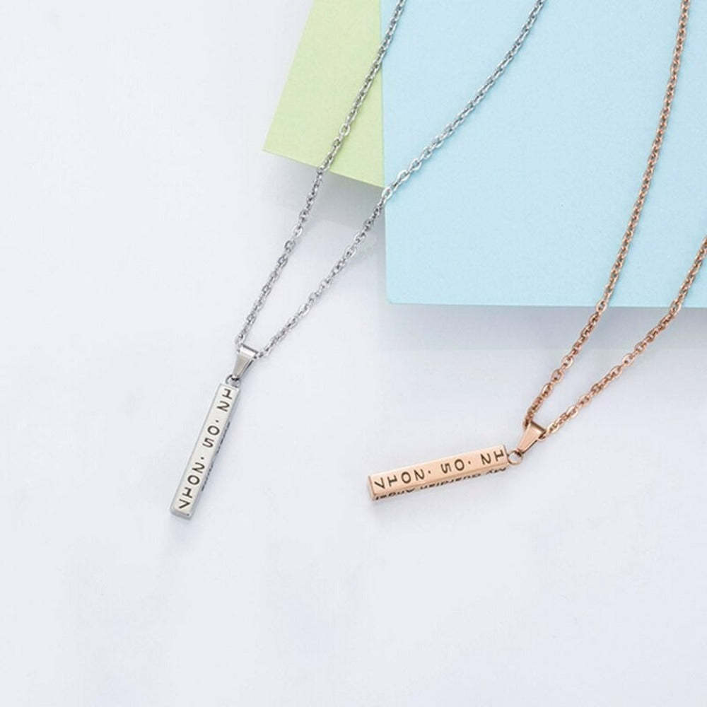 Personalized Engraved Name Date Necklaces-Florence Scovel