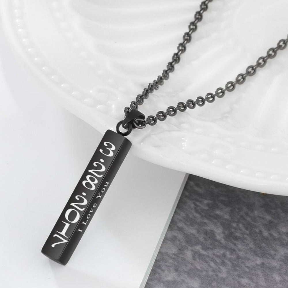 Personalized Engraved Name Date Necklaces-Florence Scovel