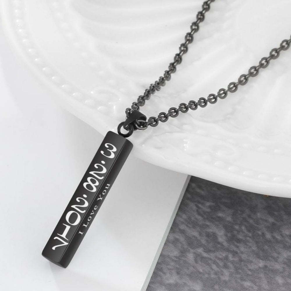 Personalized Engraved Name Date Necklaces-Florence Scovel