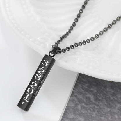Personalized Engraved Name Date Necklaces-Florence Scovel
