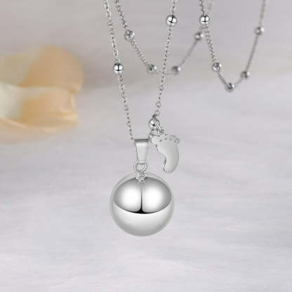 Personalized Non Engraved Metallic Ball Pendants-Florence Scovel