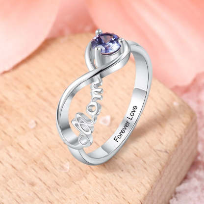 Personalized Engraved Names Birthstone Mom Ring-Florence Scovel
