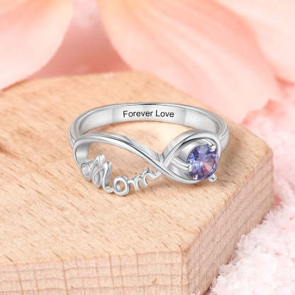 Personalized Engraved Names Birthstone Mom Ring-Florence Scovel