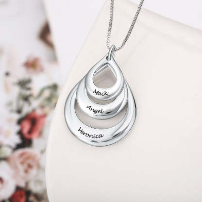 Personalized Engraving Layered Pendant-Florence Scovel